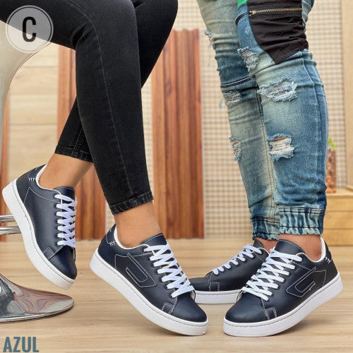 Tenis azul unisex para hombre y mujer